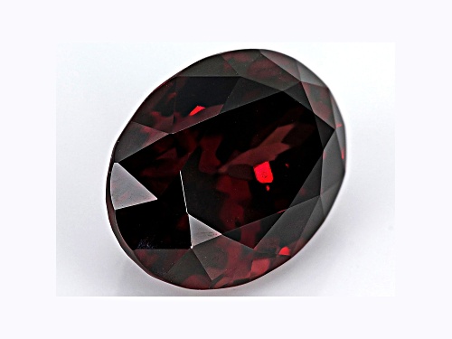 Red Zircon 13.5x10mm Oval 10.16ct