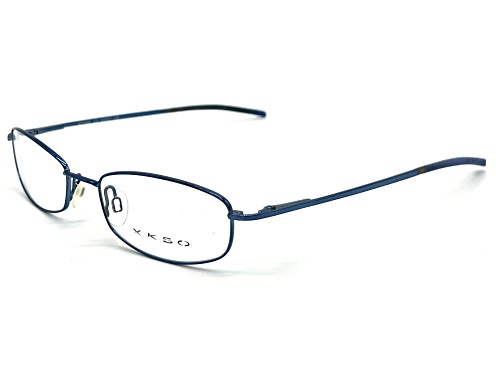 XKSO Blue Rectangular Frames / Clear Demo Lenses Eyeglasses