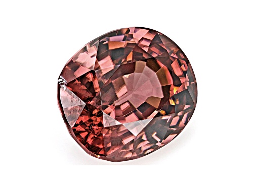 Pink Zircon 10.5x9mm Oval 6.13ct
