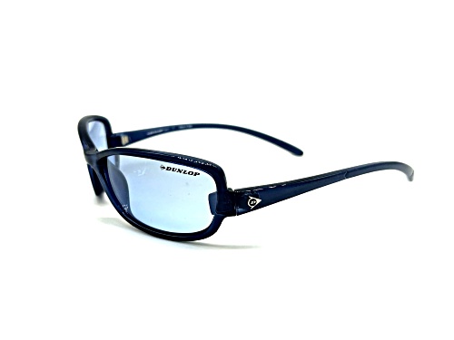 Dunlop DUS103 Shiny Blue Rectangular Wrap Around Frame / Blue CAT 1 Lenses Sunglasses