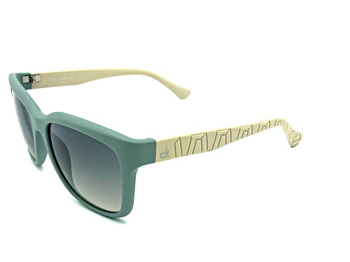Calvin Klein Aqua Beige/Grey Gradient Sunglasses