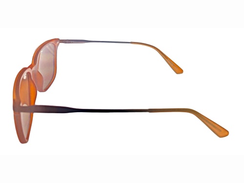 Kenneth Cole Reaction Men's Rectangle Caramel Brown Frame / Brown Lenses Sunglasses