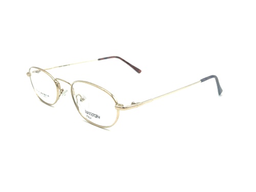Paul Weber Flexible II-01 Shiny Gold Oval Frame / Clear Demo Lenses Eyeglasses