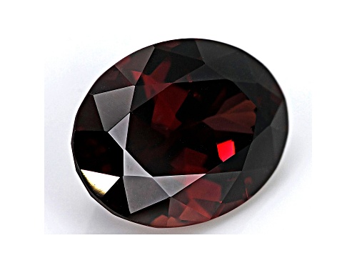 Red Zircon 15x11mm Oval 10.76ct