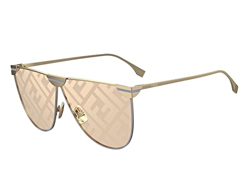 Fendi Gold Pink/Pink Logo Lens Sunglasses