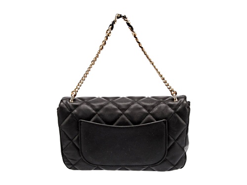 Badgley Mischka Small Size Crossbody with Stud Detail Handbag. Model # BM-4071-BLK