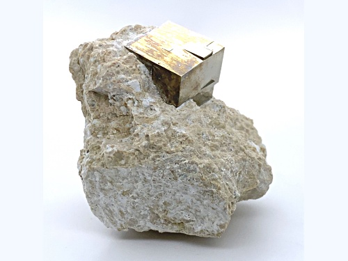 Spanish Pyrite Cube in Matrix 5x4cm Specimen
