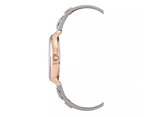 Women's BCB Generation Rose Gold Crystallized Dial with Flower Leather Detail Band Watch