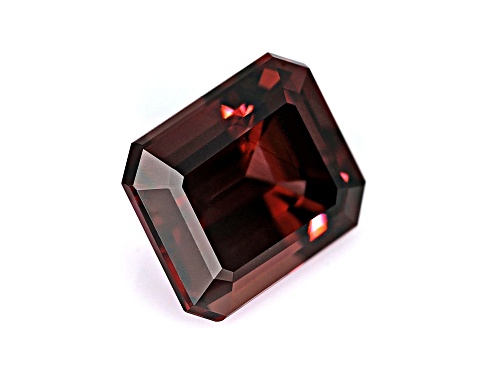 Red Zircon 11x9mm Emerald Cut 7.50ct