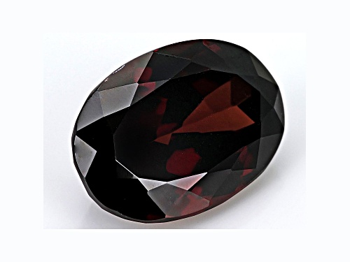 Red Zircon 14x10mm Oval 9.37ct