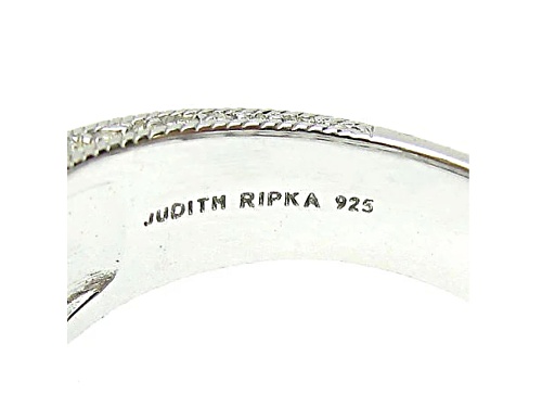 Judith Ripka 5.16ctw Bella Luce Diamond Simulant Rhodium Over Sterling Silver Band Ring - Size 5