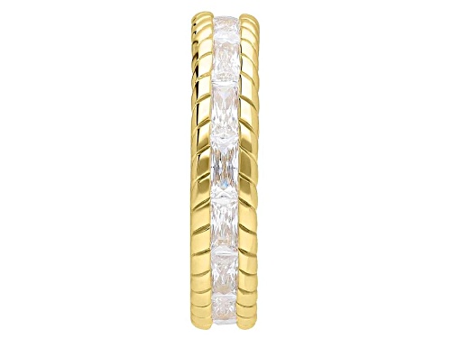 Judith Ripka 3.30ctw Bella Luce® Diamond Simulant 14k Gold Clad Eternity Band Ring - Size 10