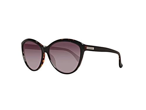 Calvin Klein Black Havana/Brown Gradient Sunglasses