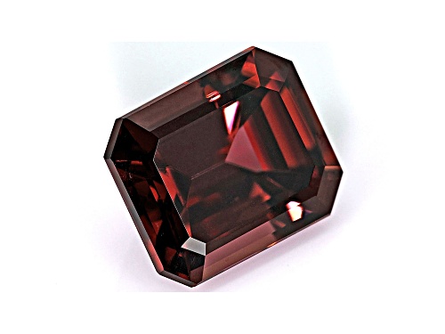 Red Zircon 11x9mm Emerald Cut 7.00ct