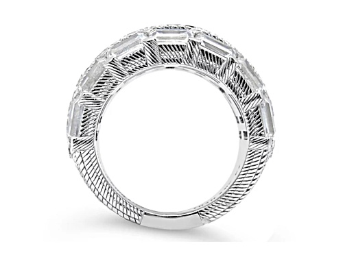 Judith Ripka 15.97ctw Octagonal Bella Luce Diamond Simulant Rhodium Over Sterling Ring - Size 5