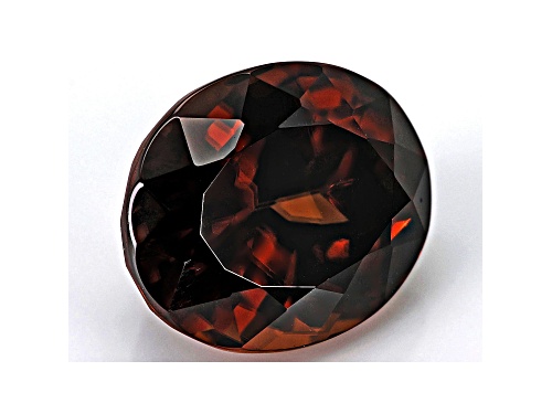 Orange Zircon 12.5x10mm Oval 9.10ct