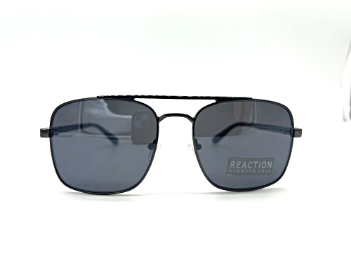 Kenneth Cole Men;s Square Black Frame / Gray Lenses Sunglasses