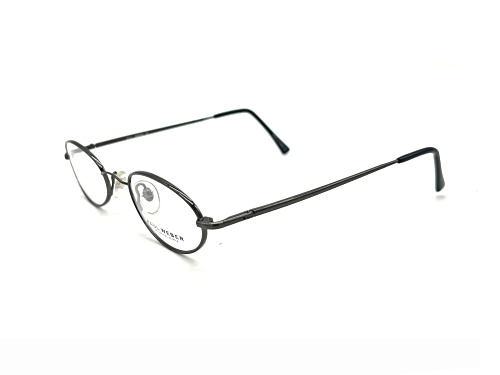 Paul Weber Black Oval Frame / Clear Demo Lenses Eyeglasses