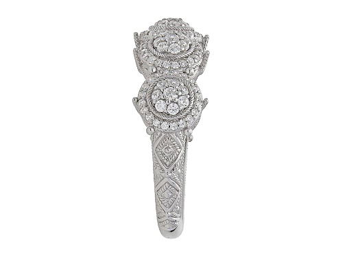 Judith Ripka 1.03ctw Bella Luce Diamond Simulant Rhodium Over Sterling Silver Ring - Size 9