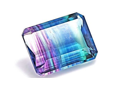 Bi-Color Fluorite Emerald Cut 20.00ct