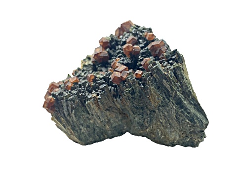 Andradite Garnet on Hedenbergite 5.5x4.5cm Specimen
