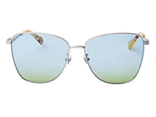 Gucci Silver/Light Blue Gradient Sunglasses