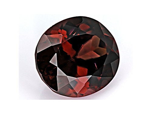 Red Zircon 12x10.5mm Oval 7.59ct