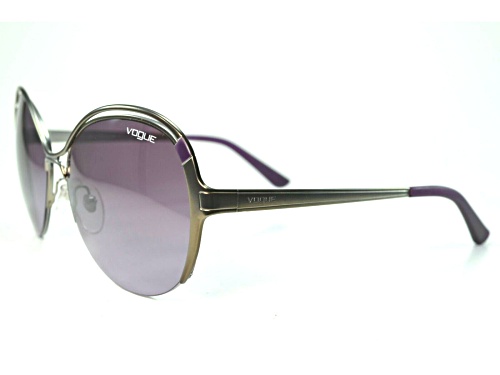 Vogue Silver and Purple Metal Frames/Purple Sunglasses