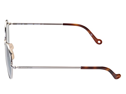 McAllister Silver/Green Round Sunglasses