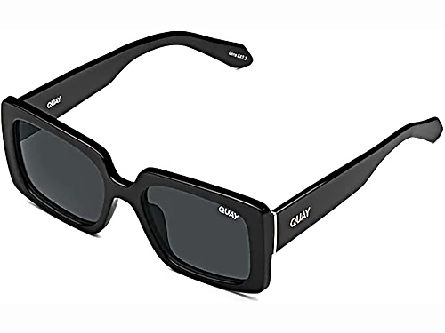 QUAY Total Vibe Black Square Frame / Smoke Lenses Sunglasses