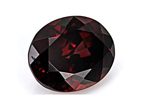 Red Zircon 14x11mm Oval 10.52ct