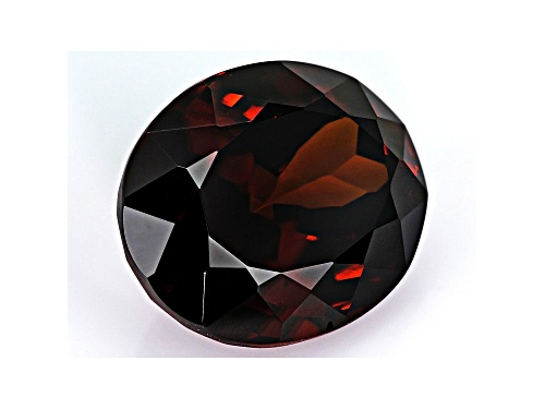 Red Zircon 12.5x10.5mm Oval 8.95ct