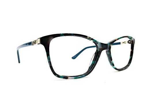 Chelsea Morgan 6010 Blue Multi Cat Eye Frame / Clear Demo Lenses Eyeglasses
