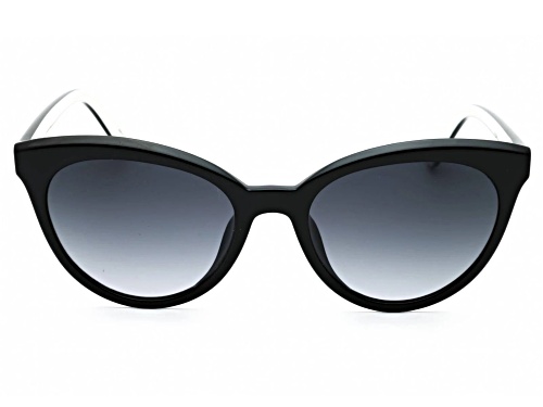 Kate Spade Tamara Black Cat Eye Frame / Dark Gray Lenses Sunglasses