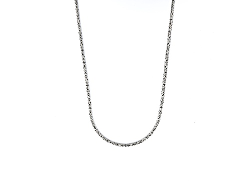 Silver Treasures by Samuel B. Sterling Silver Byzantine 2.5mm Chain, 20 inches