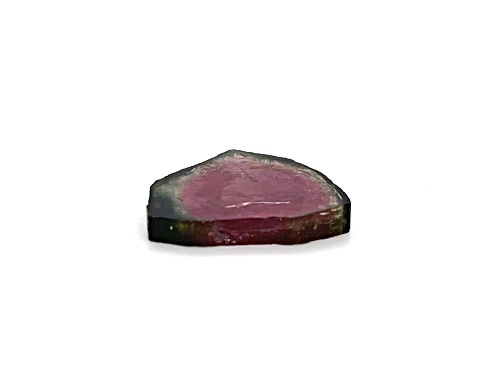 Watermelon Tourmaline 23.5x20.5mm Free-Form Slice 17.77ct