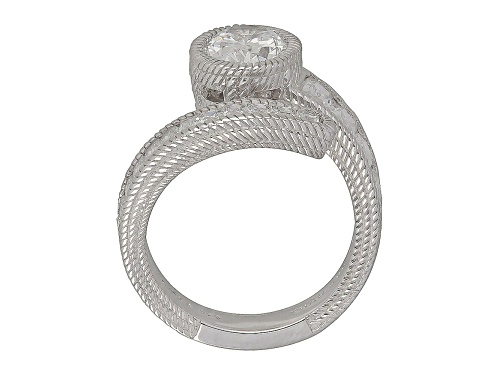 Judith Ripka 6.22ctw Multi-Shape Bella Luce Diamond Simulant Rhodium Over Sterling Silver Ring - Size 5