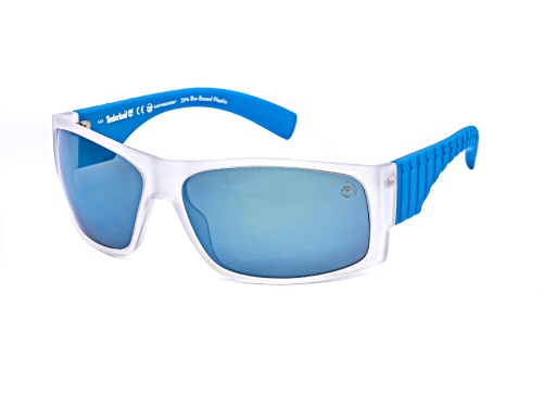 Timberland Men's Translucent Gray and Blue/Blue Sunglasses