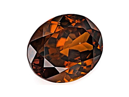Orange Zircon 14x11mm Oval 9.74ct