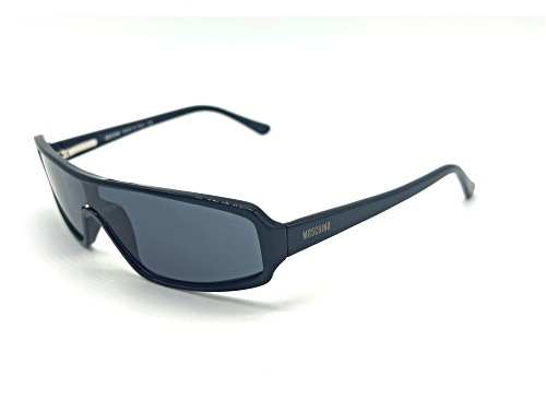 Moschino Black Rectangle Frames / Gray Lenses Sunglasses