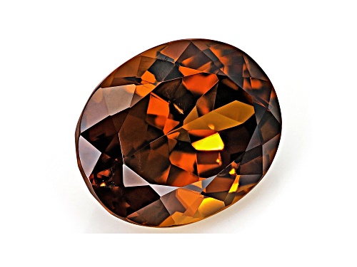 Orange Zircon 14x11mm Oval 10.34ct