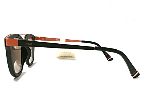 FILA Matte Grey Orange/Grey Mirrored Sunglasses