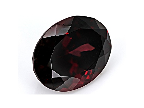 Red Zircon 13x10mm Oval 8.23ct
