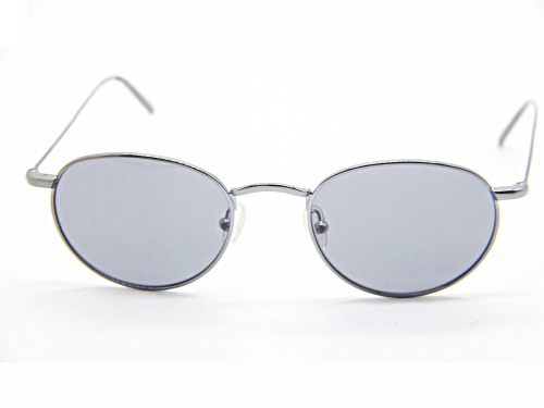 Club Monoco Silver Tone Round Frame / Gray Lenses Sunglasses