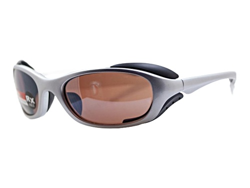 Liberty Sport ACLIB019 Offroad Shiny Chrome Oval Frames / Brown Lenses Sunglasses