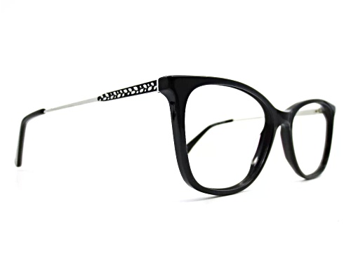 Chelsea Morgan 8008 Black Cat Eye Frame / Clear Demo Lenses Eyeglasses