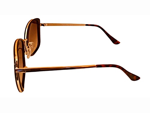 Kenneth Cole Reaction Women's Oversize Brown Tortoise Frame / Brown Gradient Lenses  Sunglasses