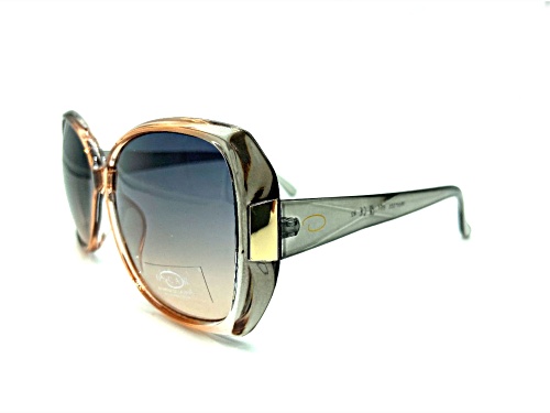 OSCAR by Oscar de la Renta OS1336CE-651 Brown Oversize Cat Eye Frame / Gray Lenses Sunglasses