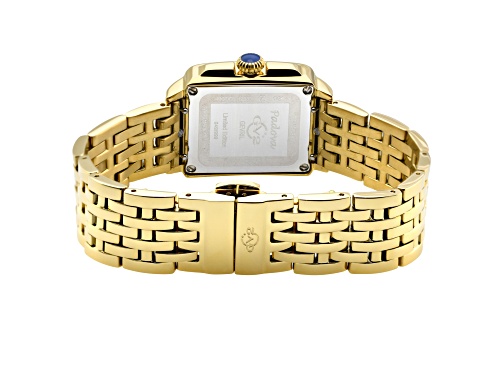 GV2 Padova Blue Dial Yellow Stainless Steel Bracelet Watch