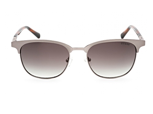 Guess Shiny Gunmetal Frame / Gradient Green Lenses Sunglasses
